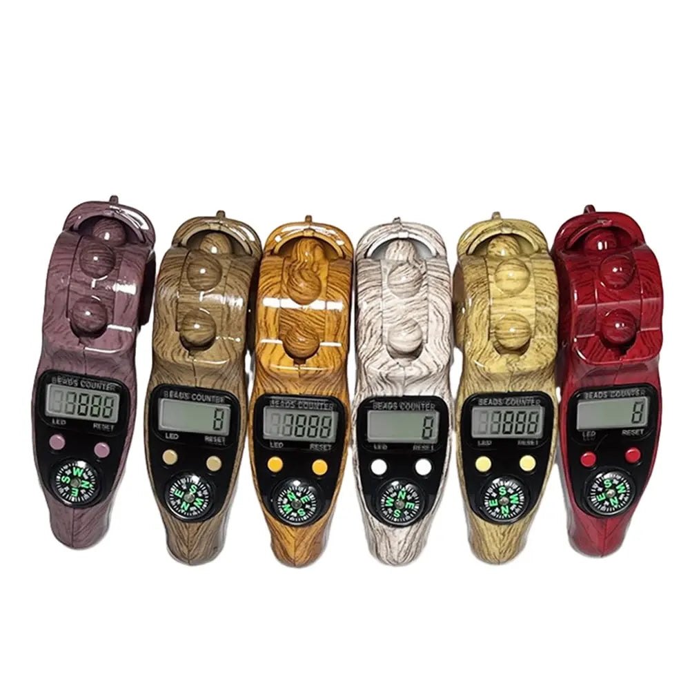 Digital Tasbih with Rotating Beads – Smart Digital Counter Tasbeeh for Meditation & Prayer