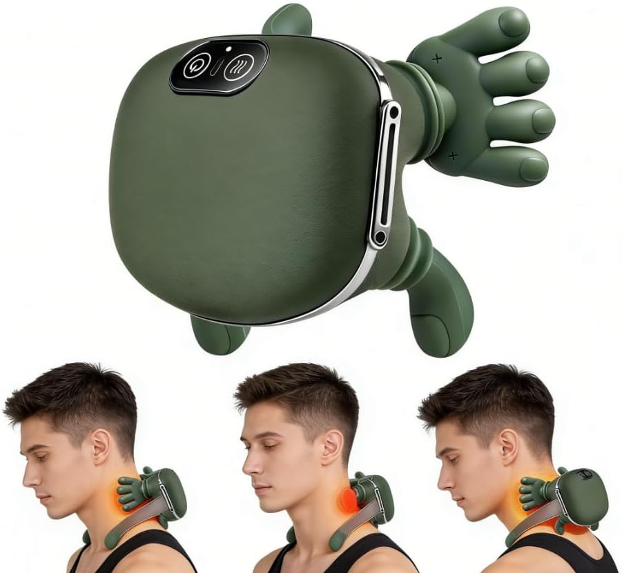 LUMOVA™ – 4D Green Neck & Shoulder Heat Massager