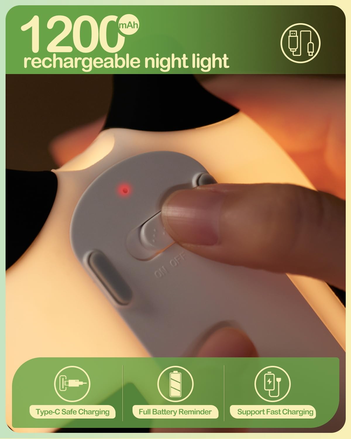 Panda Silicone LED Night Lamp