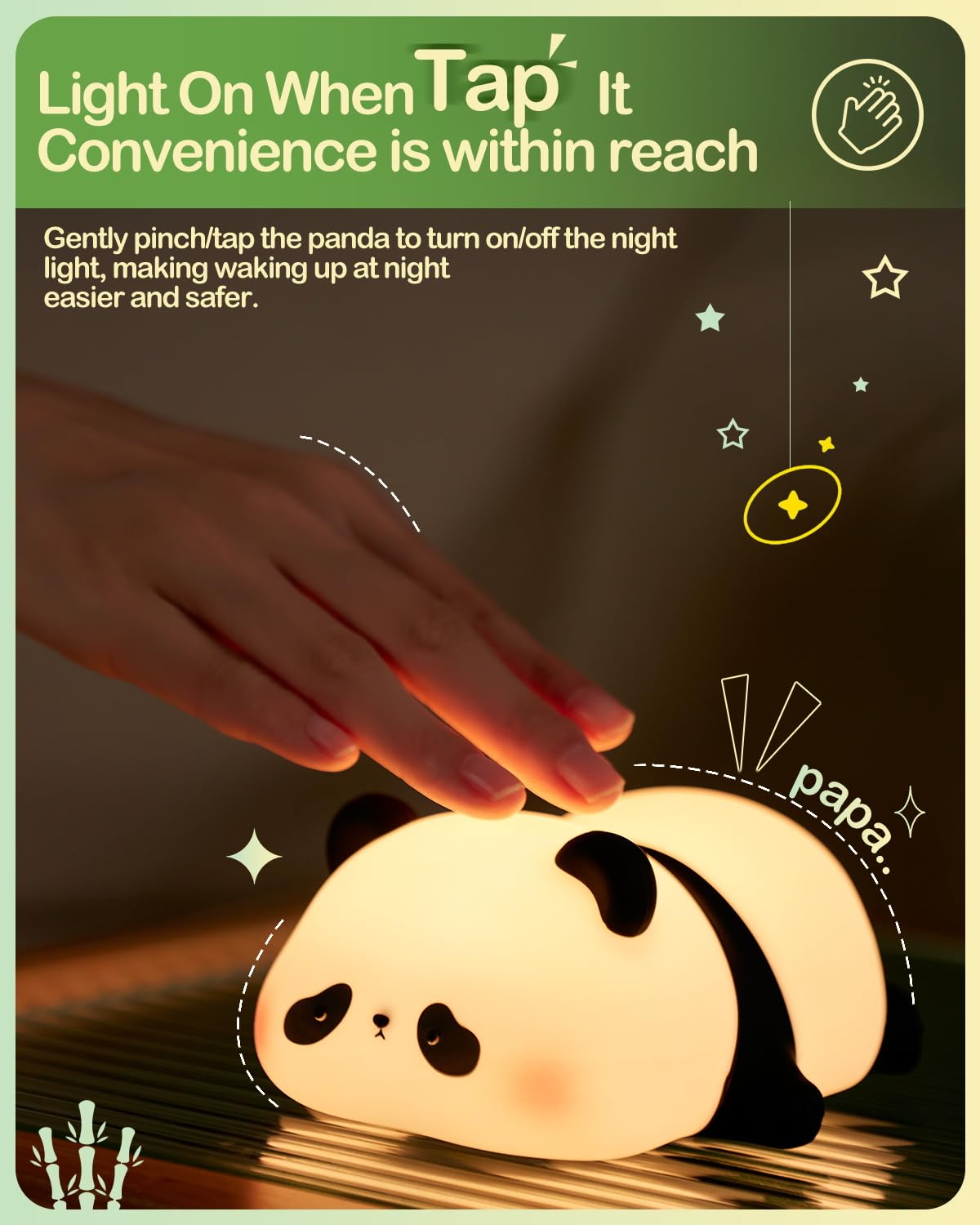 Panda Silicone LED Night Lamp