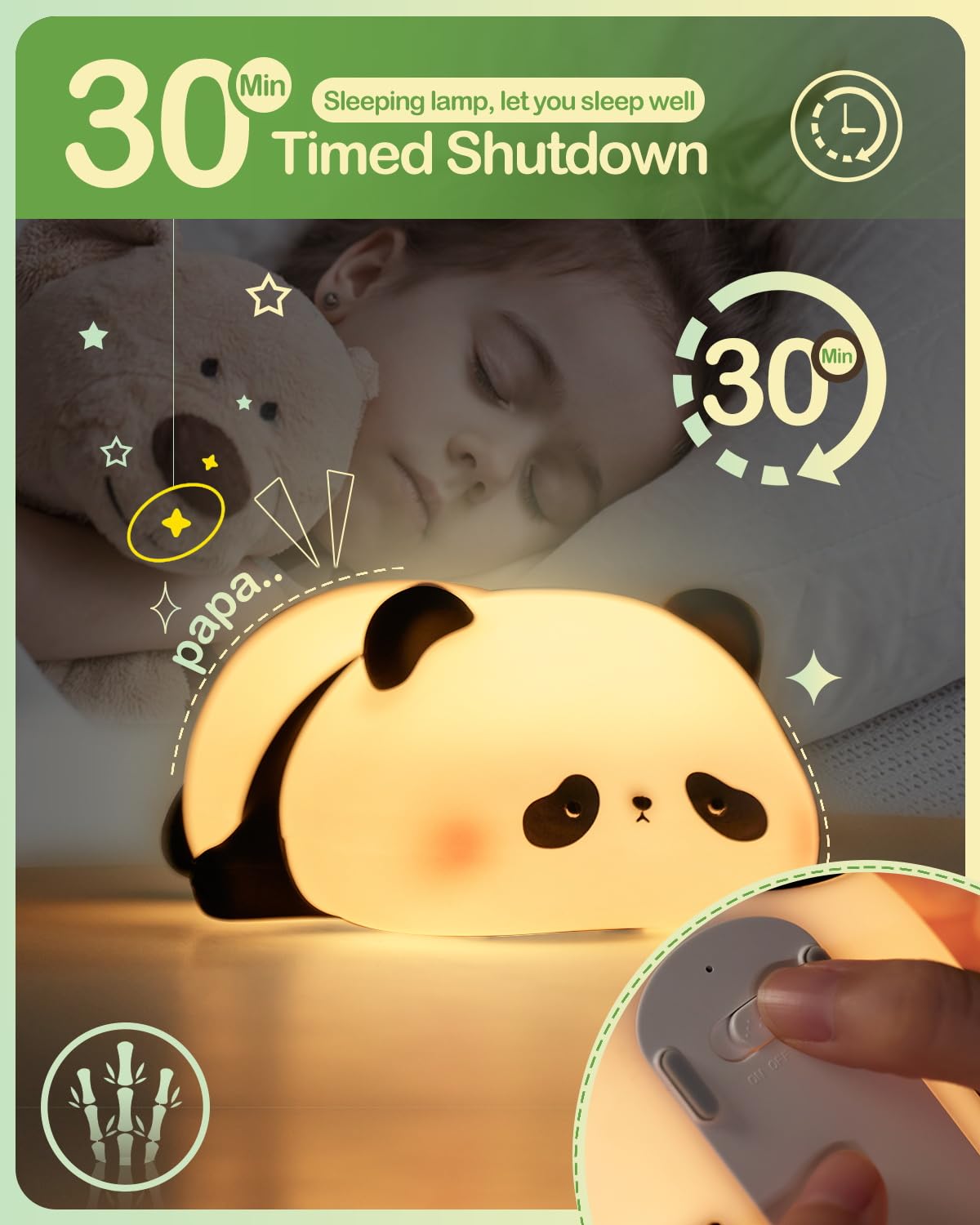 Panda Silicone LED Night Lamp