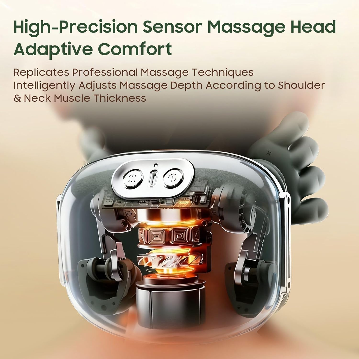 LUMOVA™ – 4D Green Neck & Shoulder Heat Massager