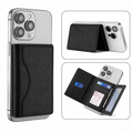 Slim Tri-Fold MagSafe Leather Wallet With Stand