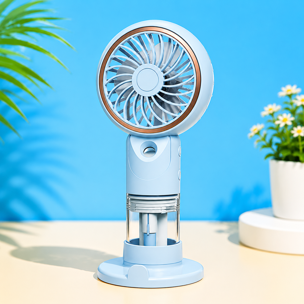 Portable Mini Rechargeable Fan with Water Spray (SD-23B)
