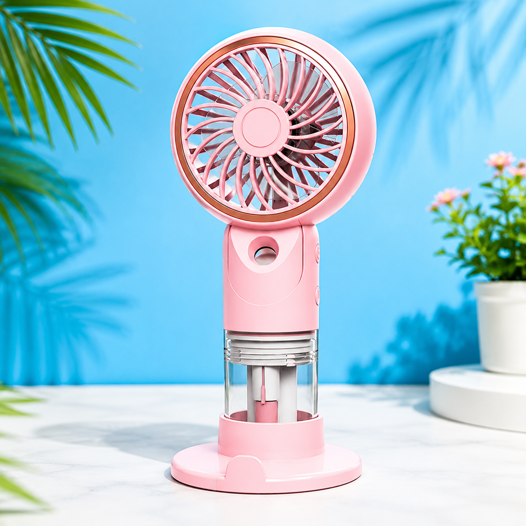 Portable Mini Rechargeable Fan with Water Spray (SD-23B)