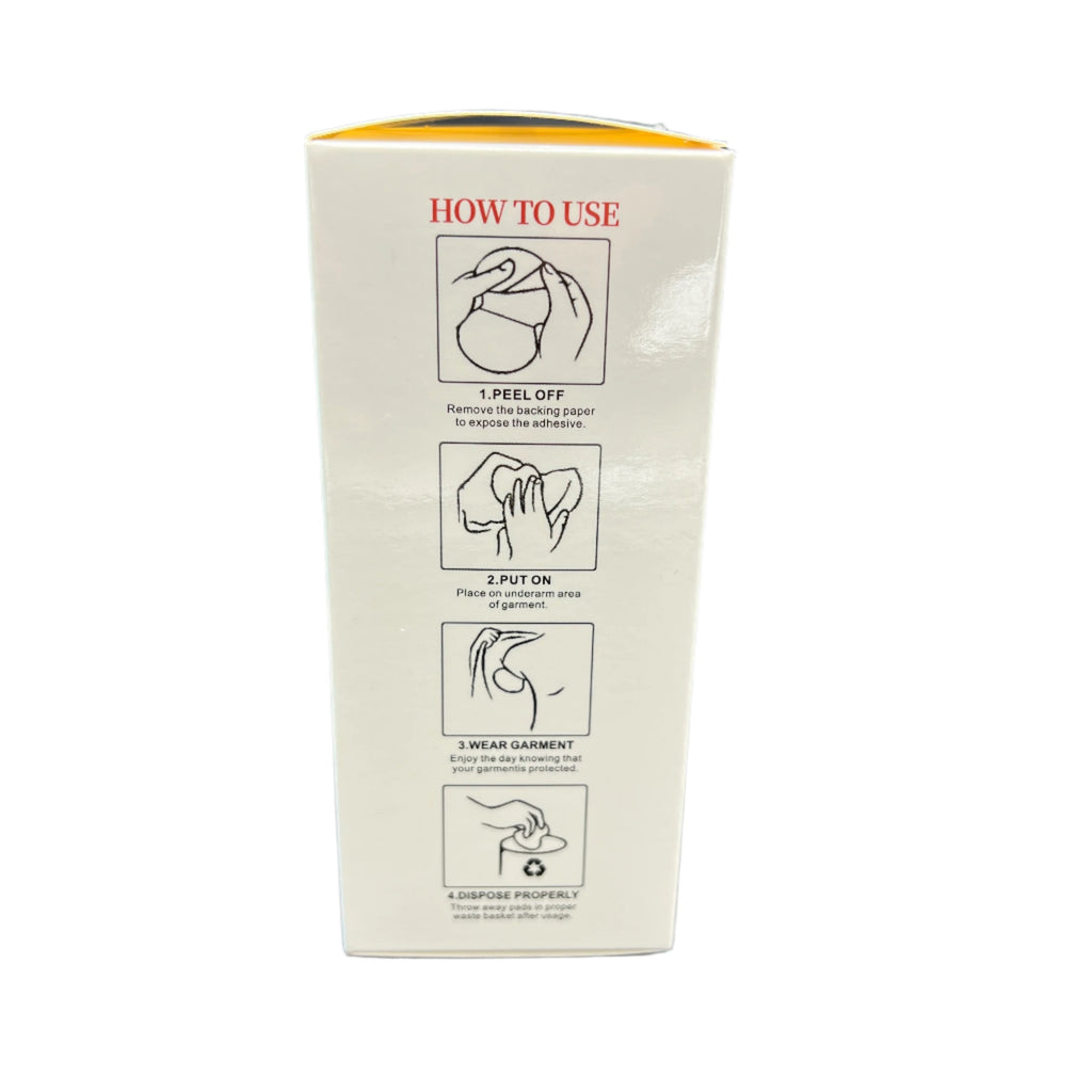 Pack of 12 Breathable Ultra thin Underarm Sweat Pads-Disposable
