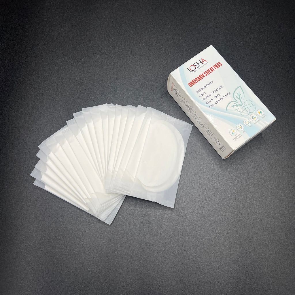 Pack of 12 Breathable Ultra thin Underarm Sweat Pads-Disposable