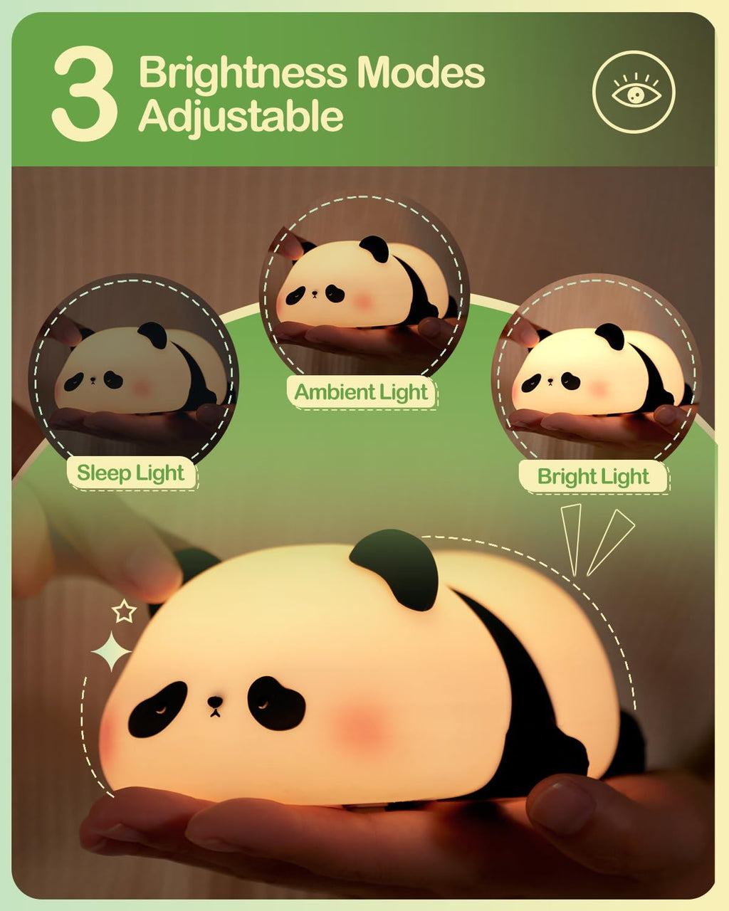 Panda Silicone LED Night Lamp