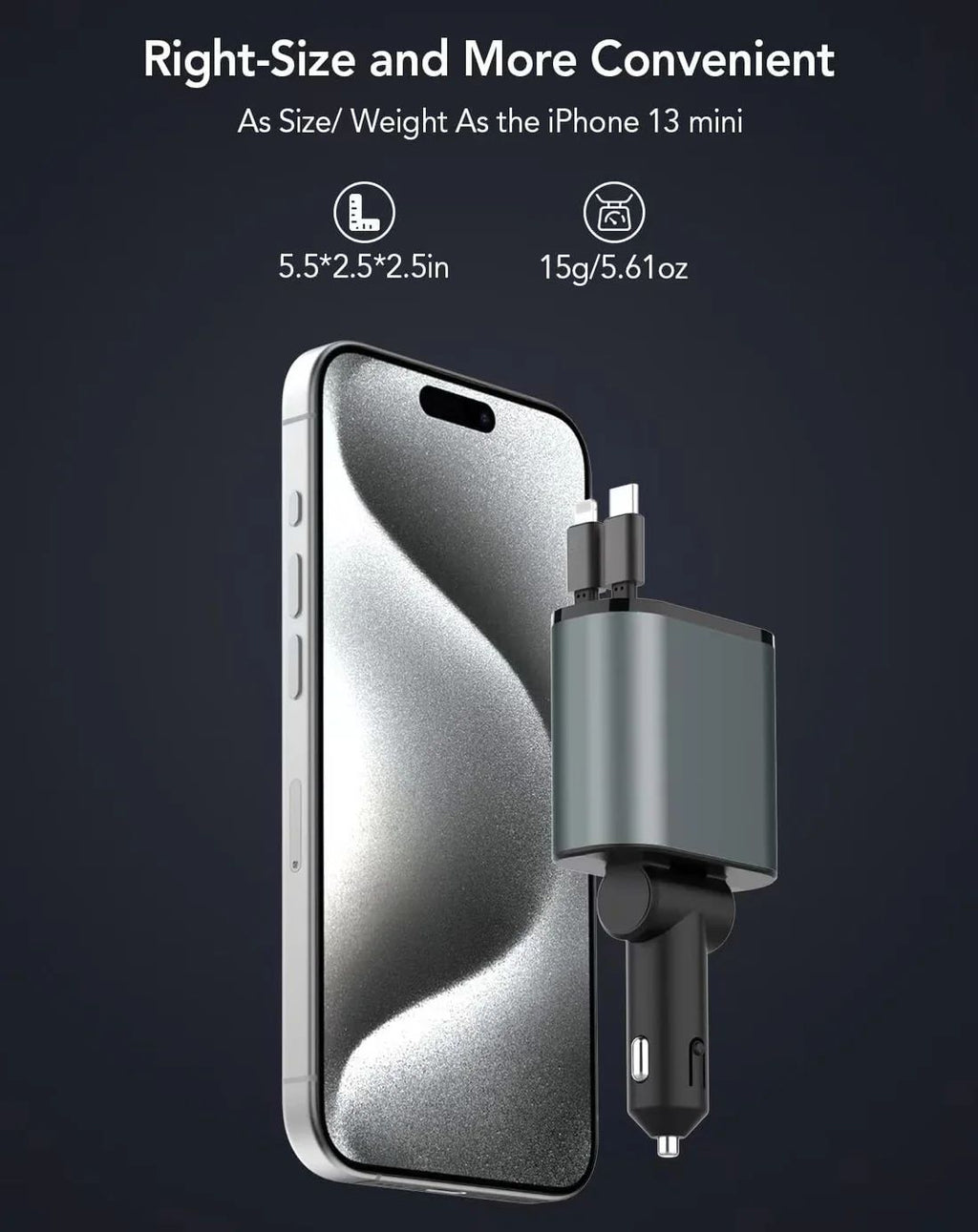 New 4 in 1 Car Charger With Smart Voltage Super Fast Charging Supported