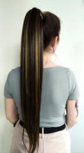 Long Hair Claw Clip Ponytail Elastic Band Extension