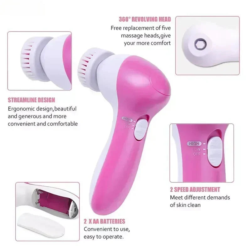 5-in-1 Facial Massager – Multi-Function Skin Care Tool